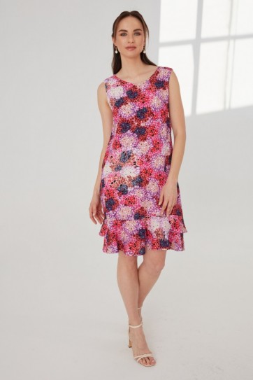 ETEK UCU ÇİFT KAT EMP.KOLSUZ ELBİSE