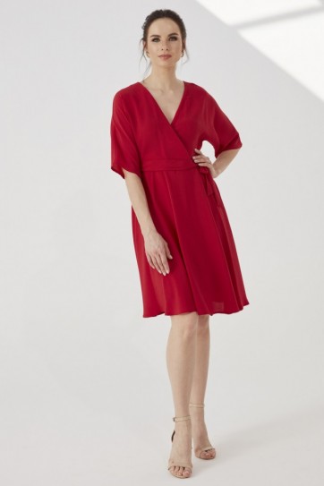 KOLU DÖK.KRUV.KEMERLİ ELBİSE