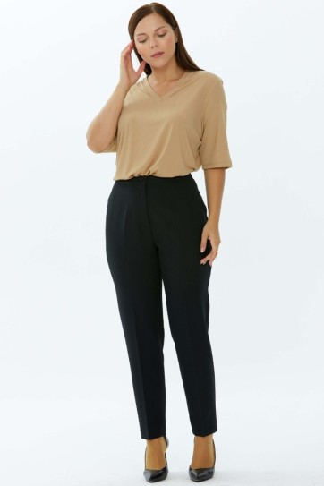 Büyük Beden İçi Gizli Lastikli Pantolon