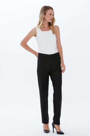 Kare Cep Boru Paça İçi Lastikli Pantolon