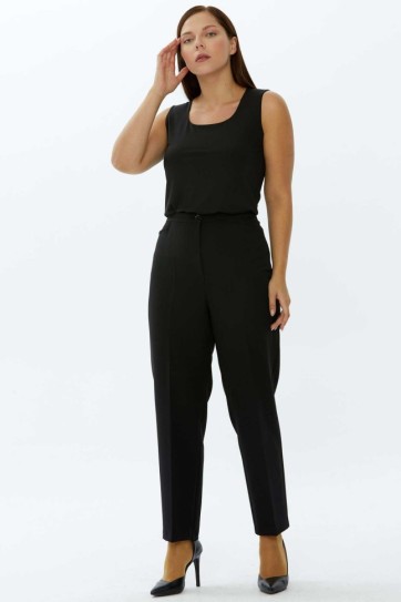 Büyük Beden İçi Lastikli Kare Cep Pantolon