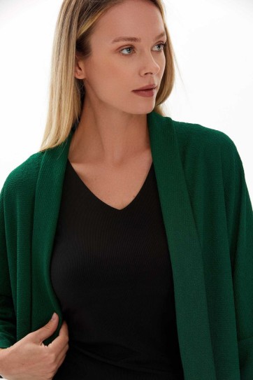 Yakası Katlamalı Krinkıl Hırka