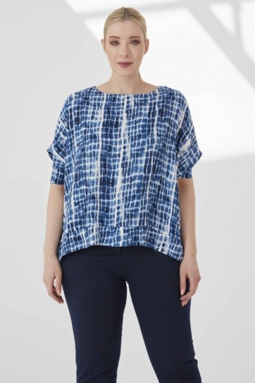 B.BD.KEND.KOLYELİ BATİK DES.BLUZ