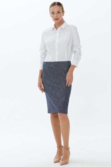 Kırçıllı Düz Dar Etek