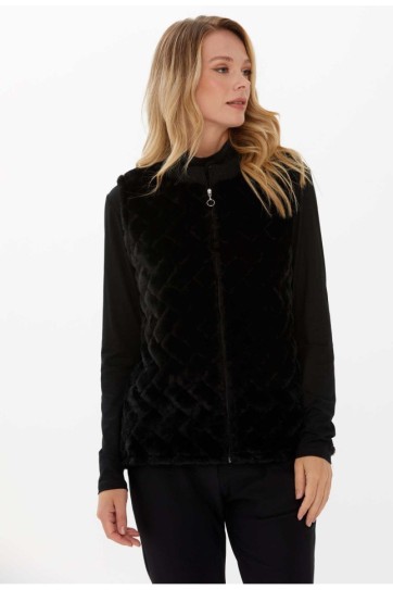 Önü Kürk Kombinli Yelek