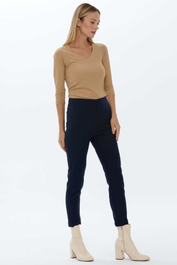 Kalın Korsajlı Dar Paça Pantolon