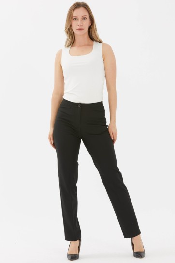 Kare Cep İçi Lastikli Pantolon