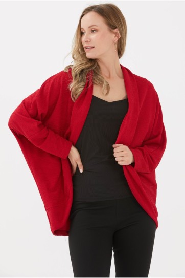 Yakası Katlamalı Krinkıl Hırka