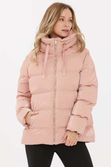 Grogrenli Kendinden Kapüşonlu Mont