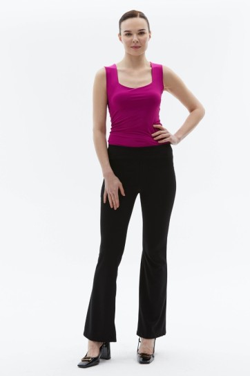 Kendinden Fitilli İspanyol Paça Pantolon