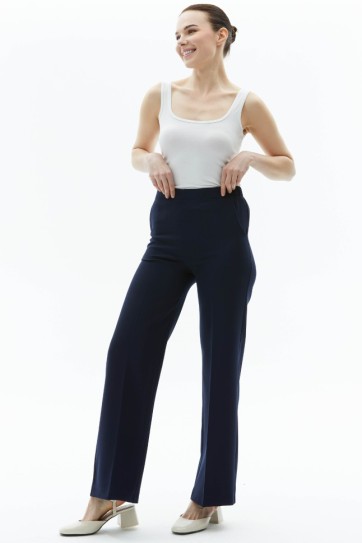 Beli Lastikli Yandan Cep Bol Paça Pantolon