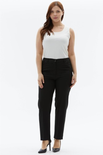 Büyük Beden Spor Cep Paçası Yırtmaçlı Pantolon