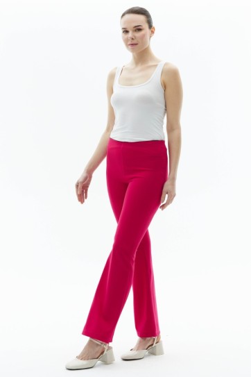 Beli Lastikli İspanyol Paça Pantolon