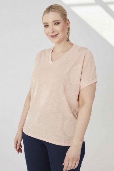 B.BD.V YK JAKARLI KISA KOL PENYE BLUZ