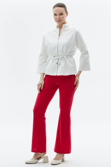 Hakim Yaka Beli Büzgülü Ceket