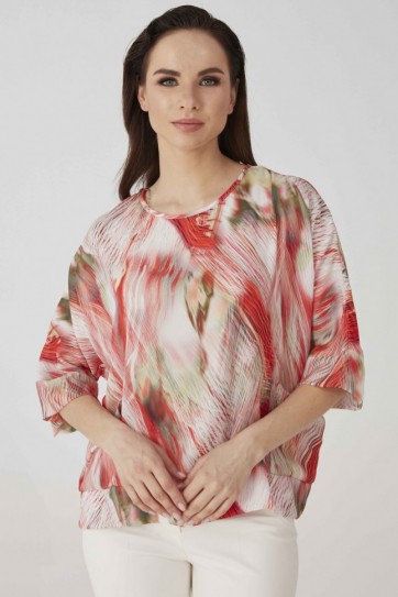 YANI CEPLİ RENK GEÇİŞLİ EMP.BLUZ