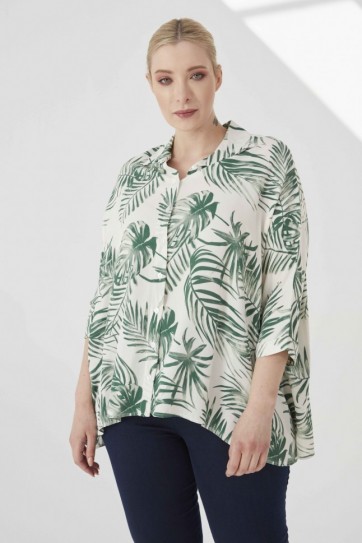 B.BD.YARASA KOL PALMİYE DES.BLUZ