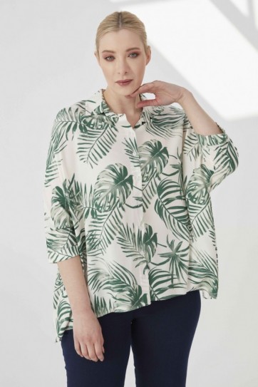 B.BD.YARASA KOL PALMİYE DES.BLUZ