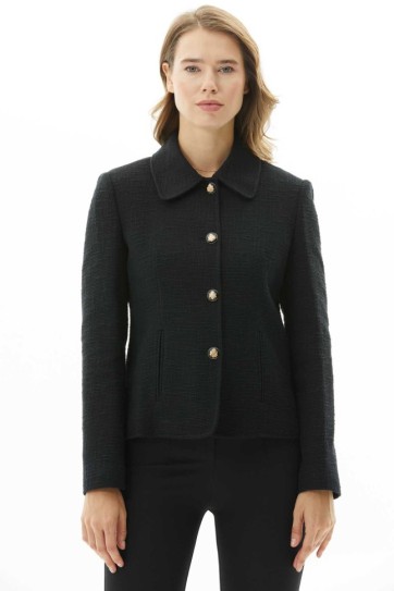 Bebe Yaka Dik Fleto Cep Ceket