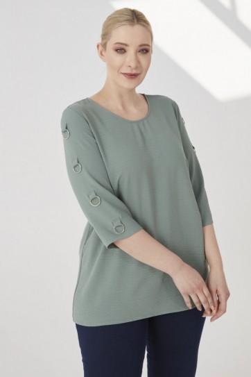 B.BD.KOLU HALKA AKS.BLUZ