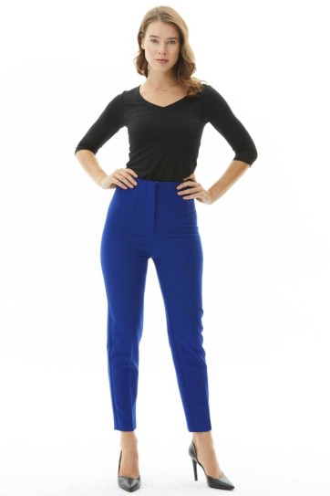 Çift Pensli Boru Paça Pantolon