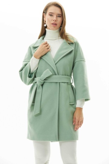 Truvakar Kol Küçük Erkek Yaka Bağlamalı Kaban