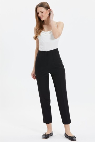 Çift Pensli Boru Paça Pantolon