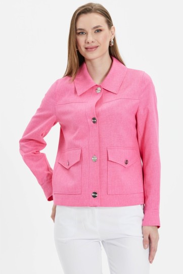 Dıştan Cep Şömizye Yaka Ceket