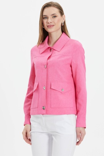 Dıştan Cep Şömizye Yaka Ceket