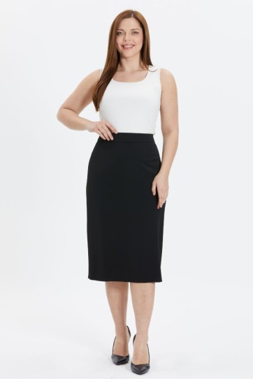 Büyük Beden Arkası Plikaşe Etek