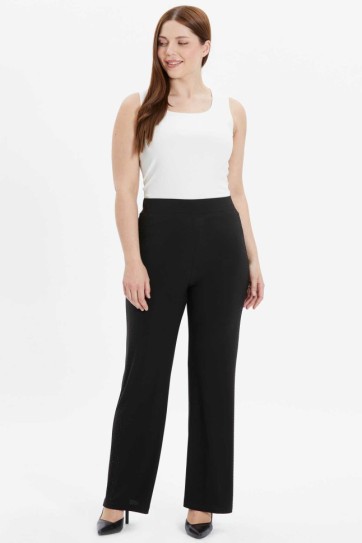 Büyük Beden Yanı Taşlı Dökümlü Pantolon