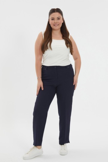 Büyük Beden Spor Cep Yarım Lastikli Pantolon