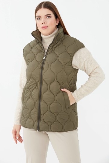 Büyük Beden Soğan Kapitone Yelek