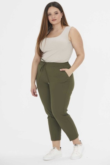 B.BD.BELİ TAM LAST.BAĞLAMALI PANTOLON