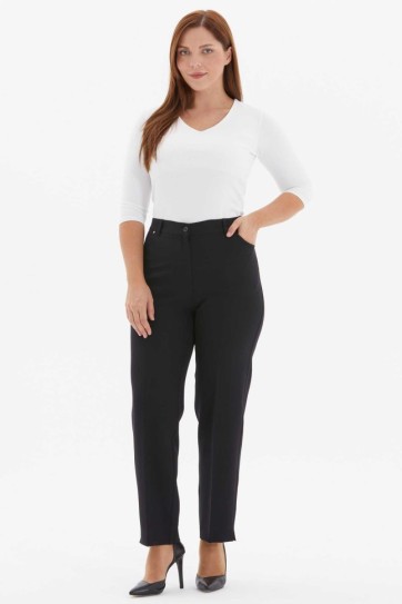 Büyük Beden Spor Cep Yarım Lastikli Pantolon