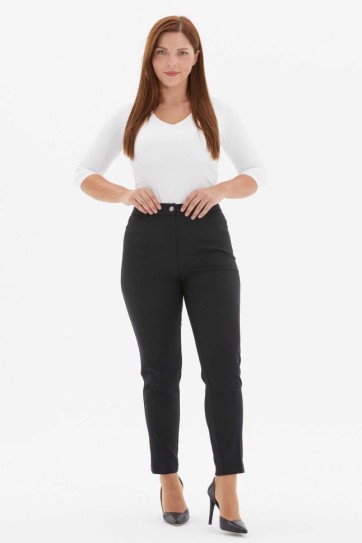 Büyük Beden Spor Cep Dar Paça Pantolon