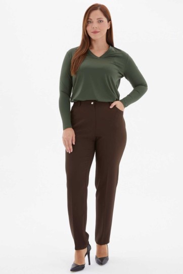 Büyük Beden Spor Cep Boru Paça Pantolon