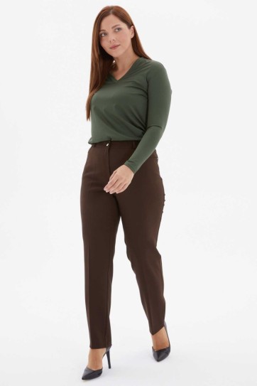 Büyük Beden Spor Cep Boru Paça Pantolon