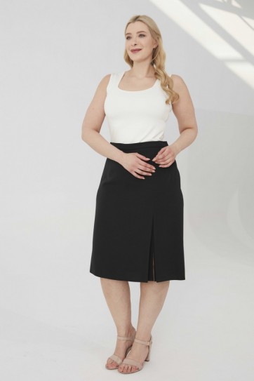 B.BD.SOL DİZDEN PLİKAŞE ETEK