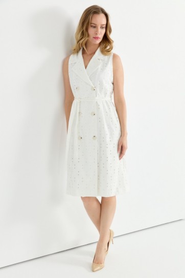 Kruvaze Erkek Yaka Brode Elbise