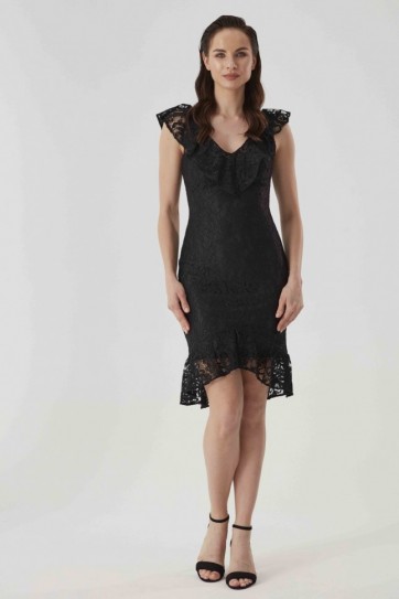 YK.VE ETEK UCU VOLANLI ELBİSE