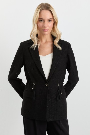 Beli Büzgülü Kapak Cep Ceket