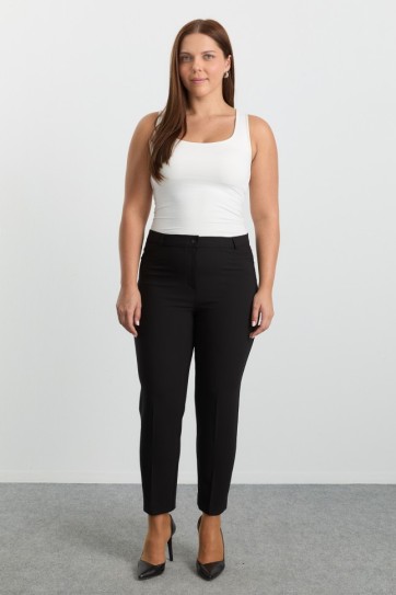 Büyük Beden Spor Cep Paçası Yırtmaçlı Pantolon