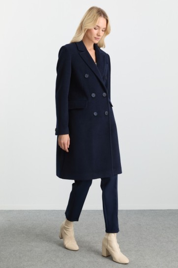 Kruvaze Erkek Yaka Kaban