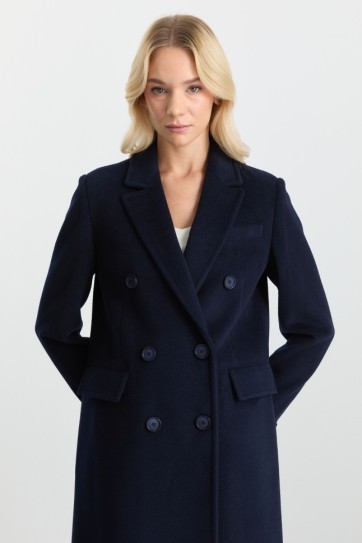 Kruvaze Erkek Yaka Kaban