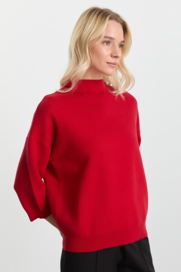 Dik Yaka Truvakar Kol Triko Bluz