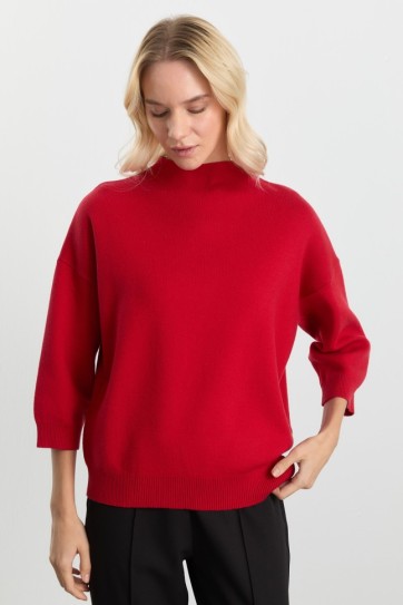 Dik Yaka Truvakar Kol Triko Bluz