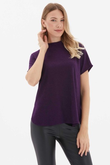 Düşük Kol Yarım Balıkçı Kolsuz Triko Bluz