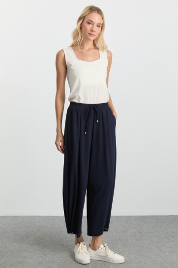 Paçası Lastikli Stoperli Bol Paça Pantolon