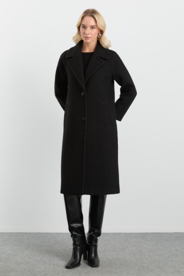 Erkek Yaka Raglan Kol Kaban